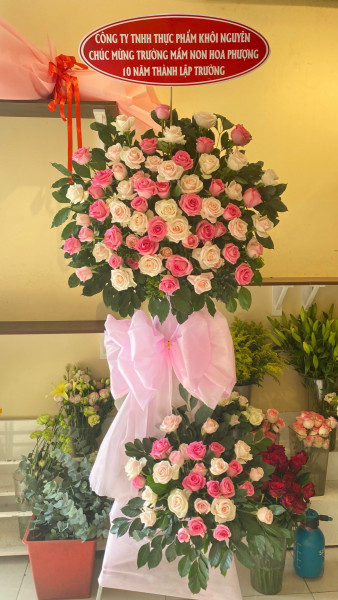 Kệ hoa khai trương 2 tầng (128)