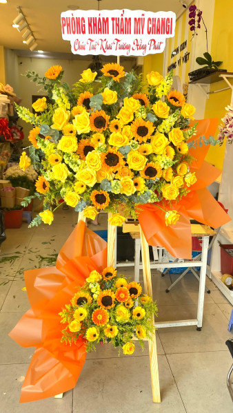 Kệ hoa khai trương 2 tầng (110)