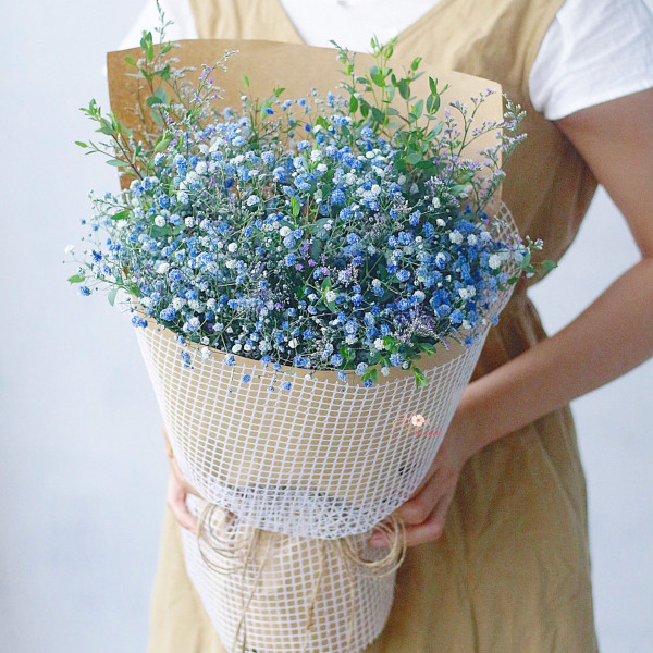 Bó hoa baby xanh - Sắc xanh thanh bình và dịu dàng