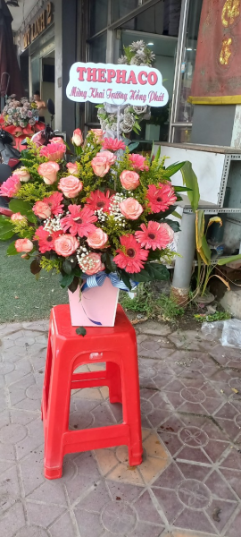 Giỏ hoa chúc mừng tự thiết kế Huyện Tuy Phước Tỉnh Bình Định