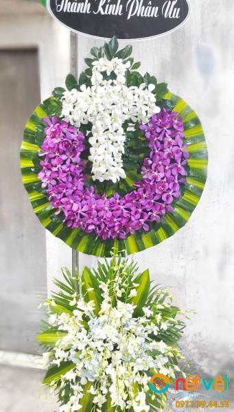 Mẫu hoa tang lễ Công Giáo hình THÁNH GIÁ