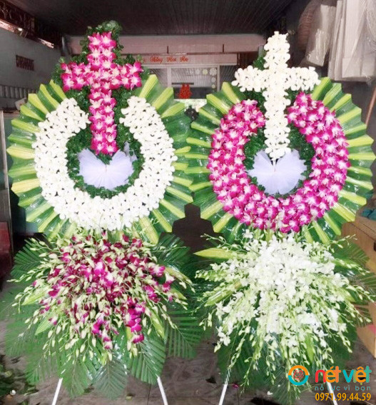 hoa tang lễ Công Giáo hình THÁNH GIÁ đẹp