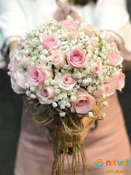 Bó hoa cưới bến bờ của hạnh phúc