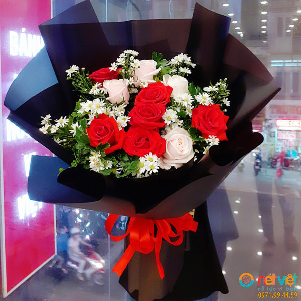 Bó hoa noel mừng giáng sinh