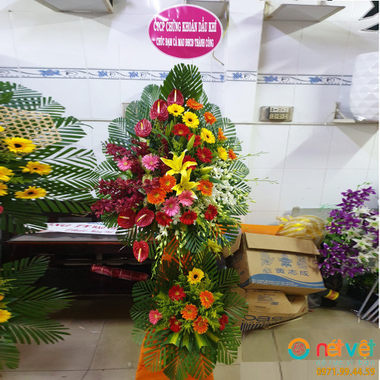 lãng hoa chúc mừng ngày thành lập công ty_ ở Trần Văn Thời Cà Mau