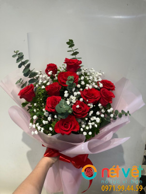 bó hoa hồng đỏ
