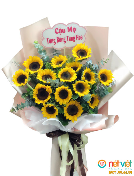 Chúc mừng tung bông tung hoa