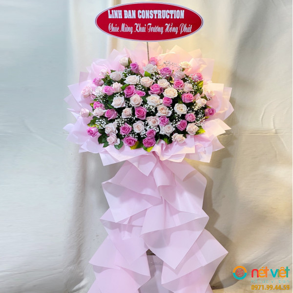Kệ hoa chúc mừng gửi lời chúc mừng nồng thắm nhất đến đối tác cho một khởi đầu kinh doanh thành đạt