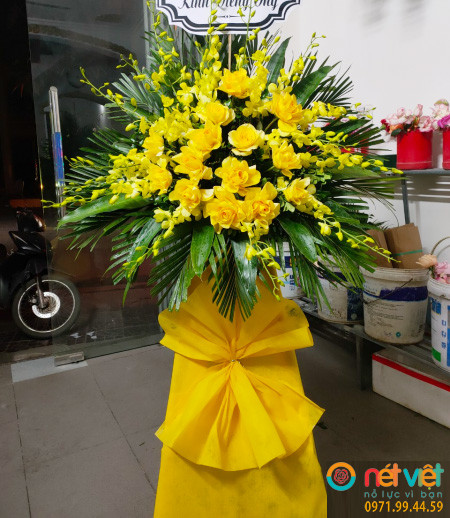 lẵng hoa tang ở Vĩnh Phúc