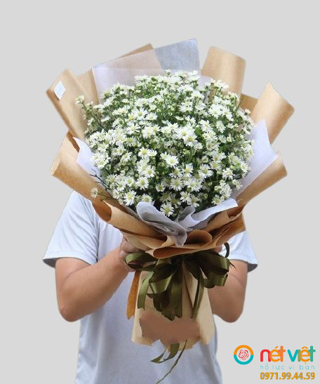 Hoa bó] Bó hoa thạch thảo trắng hoa tượng trưng cho sự thuần khiết Q229007  Giá: 355,000đ