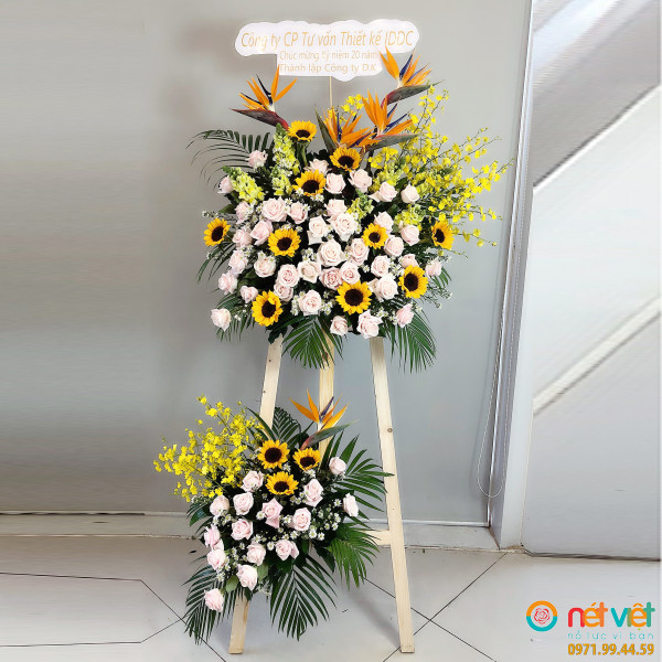 Shop hoa tươi Thành Phố Hồ Chí Minh kệ hoa chúc mừng đại hồng phát