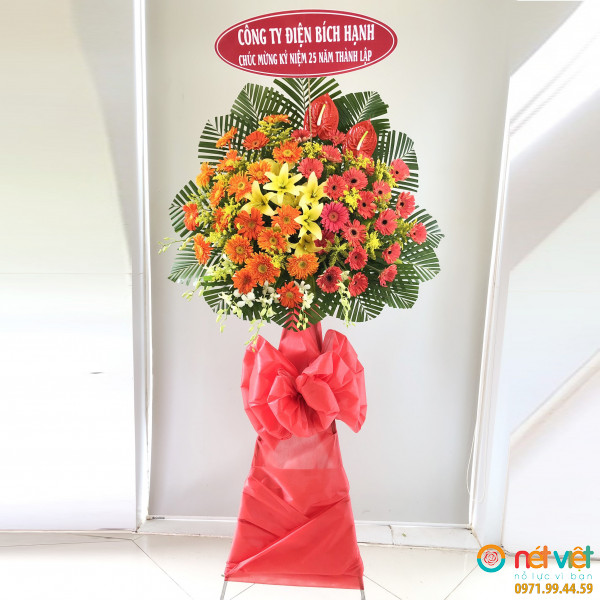 Shop hoa tươi Thành Phố Hồ Chí Minh, kệ hoa chúc mừng - hoa đồng tiền tài lộc