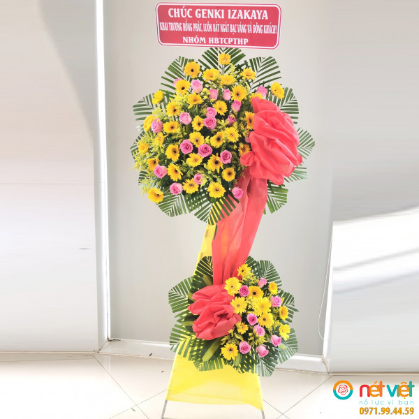 Shop hoa tươi Thành Phố Hồ Chí Minh, kê chúc mừng hồng phát