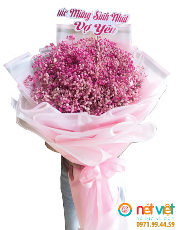 Bó hoa baby tình yêu nồng nàn