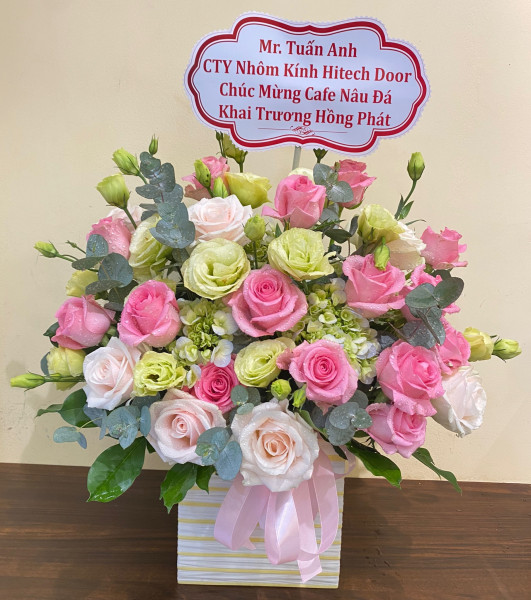 Giỏ hoa hồng đẹp (2)
