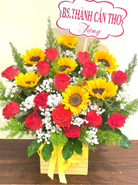 Giỏ hoa hướng dương (14)