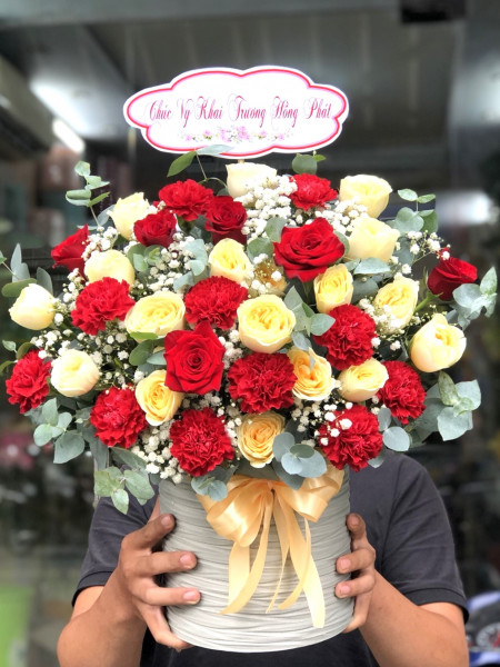Giỏ hoa hồng đẹp (21)